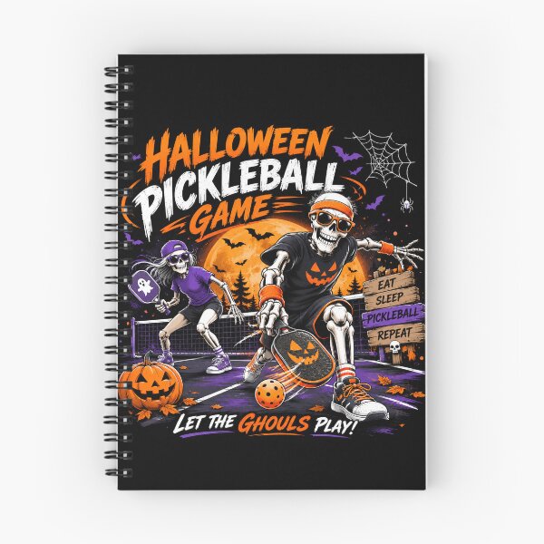 Item preview, Halloween Pickleball Skeletons Funny Design – Spooky Pickleball Player T-Shirt Let The Ghouls Play designed and sold by Artimax-Studio.