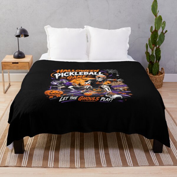 Item preview, Halloween Pickleball Skeletons Funny Design – Spooky Pickleball Player T-Shirt Let The Ghouls Play designed and sold by Artimax-Studio.