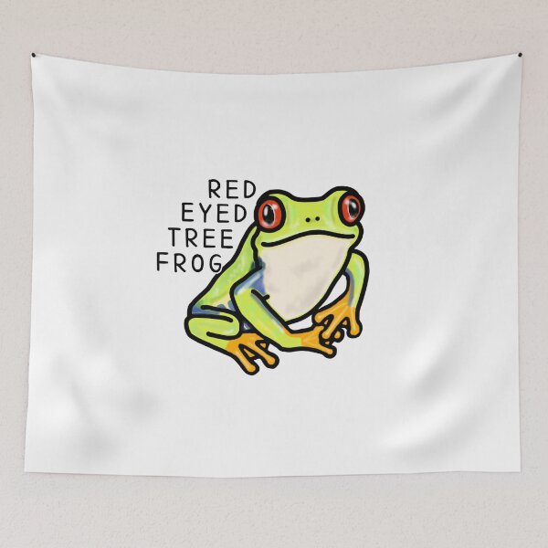 Item preview, Cute RED EYED TREE FROG designed and sold by kanaehonkawa.