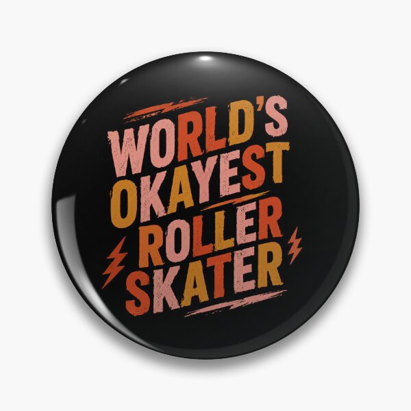 Item preview, World's Okayest Roller Skater Funny Skating Hobbyist designed and sold by SkeletonsDanger.