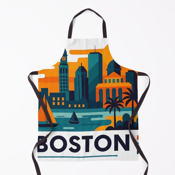 Item preview, Boston Massachusetts Travel Souvenir - Zakim Bridge & Historic Skyline Art designed and sold by OzzFrequency.