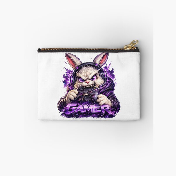 Item preview, Fierce Gamer Bunny Gaming Mascot designed and sold by AlexLineArt.