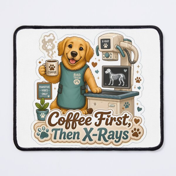 Item preview, Coffee First, Then X-Rays | Funny Veterinary Radiology Coffee Lover Gift designed and sold by Bettybee00.