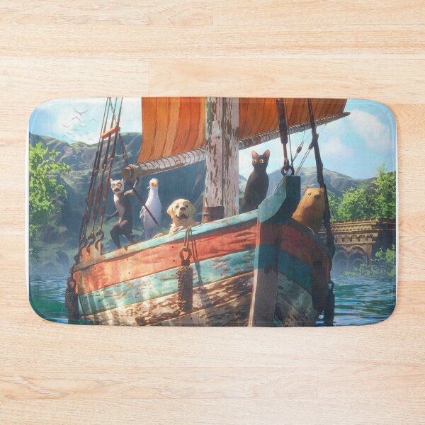 Item preview, Flow movie black cat in the ocean with capybara friend on a sailboat 2024 indie animeted designed and sold by Chardo55.