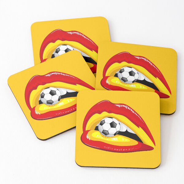Item preview, Spain Flag Lipstick Football Soccer Lips designed and sold by BluedarkArt.