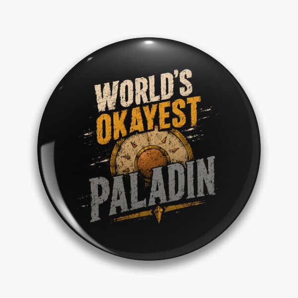 Item preview, World's Okayest Paladin Dungeons And Dragons Player RPG Gaming designed and sold by SkeletonsDanger.