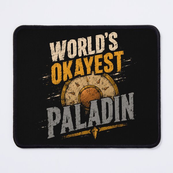 Item preview, World's Okayest Paladin Dungeons And Dragons Player RPG Gaming designed and sold by SkeletonsDanger.