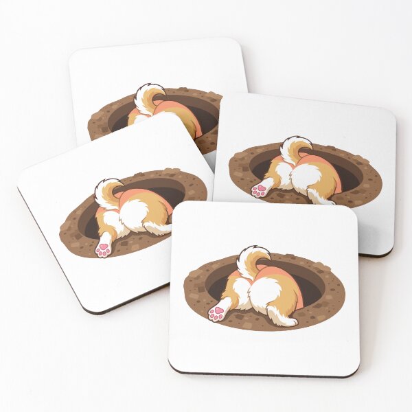 Item preview, Funny Corgi Butt Digging Dirt Hole Humor designed and sold by Arc2020.