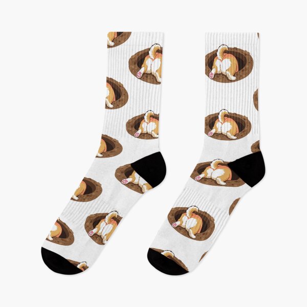 Item preview, Funny Corgi Butt Digging Dirt Hole Humor designed and sold by Arc2020.