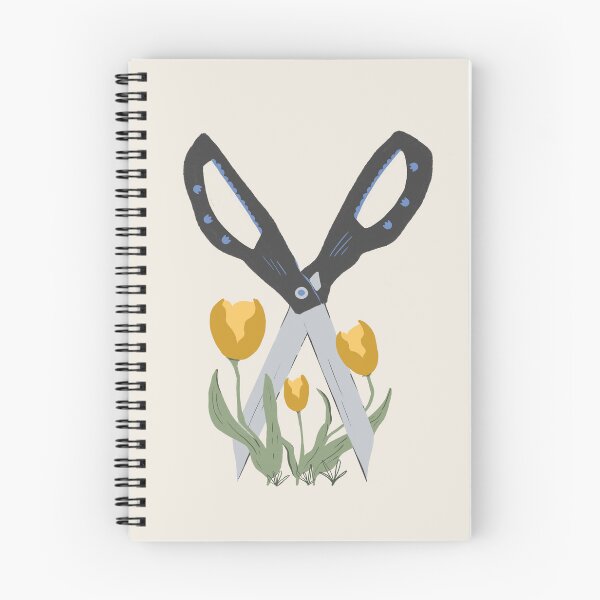 Item preview, Sciccors and tulips - yellow green designed and sold by Vaekra.