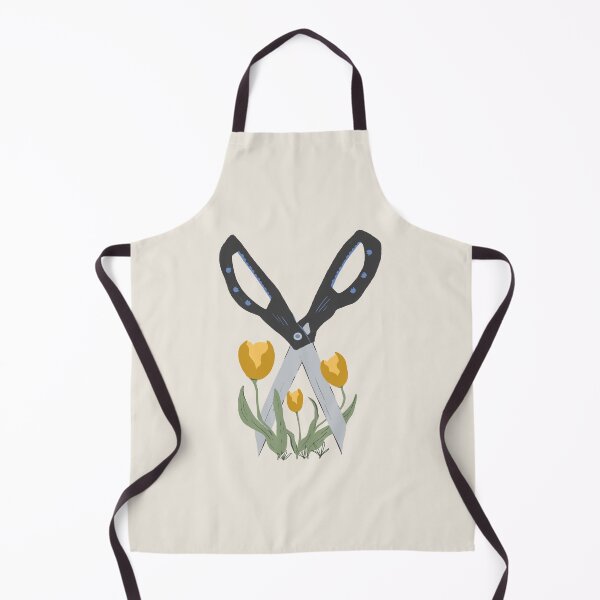 Item preview, Sciccors and tulips - yellow green designed and sold by Vaekra.