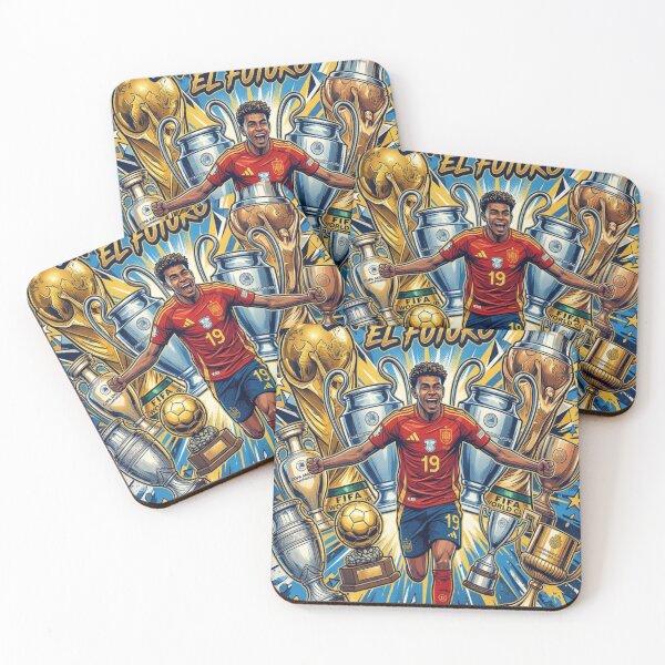 Item preview, Lamine Yamal  El Futuro | Spain Football Rising Star Comic Art Poster designed and sold by bivetTshirt.