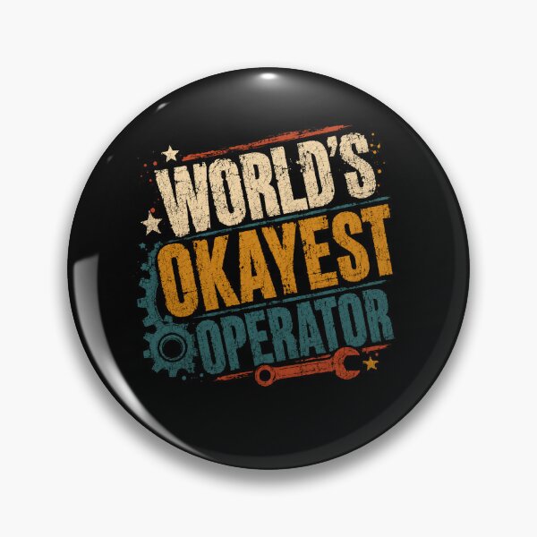 Item preview, World's Okayest Operator Professional Humor Gift designed and sold by SkeletonsDanger.