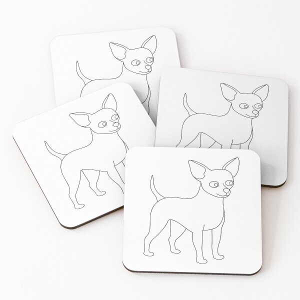 Item preview, Chihuahua Elegante Regalo Line Art designed and sold by OneLine Studio.