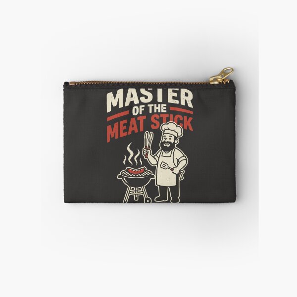 Item preview, Master Of The Meat Stick BBQ Pitmaster Chef Grilling Sausage Funny Cook designed and sold by Amir Faysal.