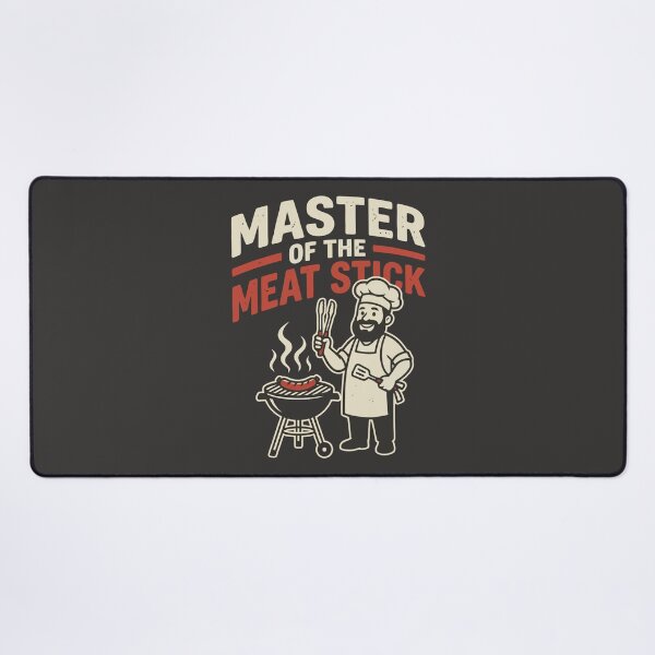 Item preview, Master Of The Meat Stick BBQ Pitmaster Chef Grilling Sausage Funny Cook designed and sold by Amir Faysal.