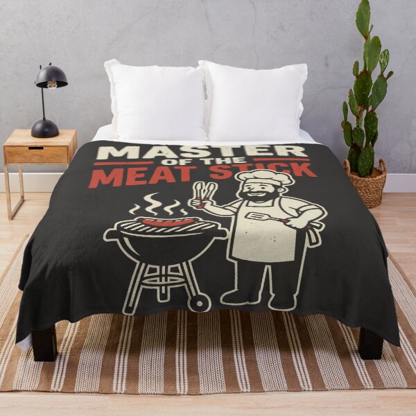 Item preview, Master Of The Meat Stick BBQ Pitmaster Chef Grilling Sausage Funny Cook designed and sold by Amir Faysal.