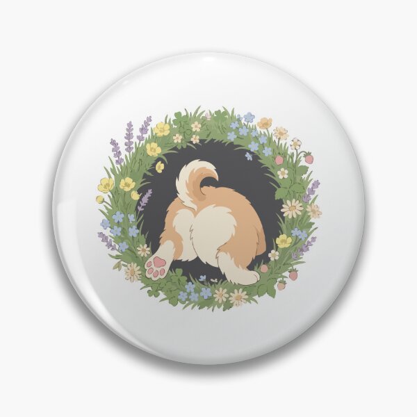 Item preview, Cute Corgi Butt Floral Meadow Spring Garden designed and sold by Arc2020.