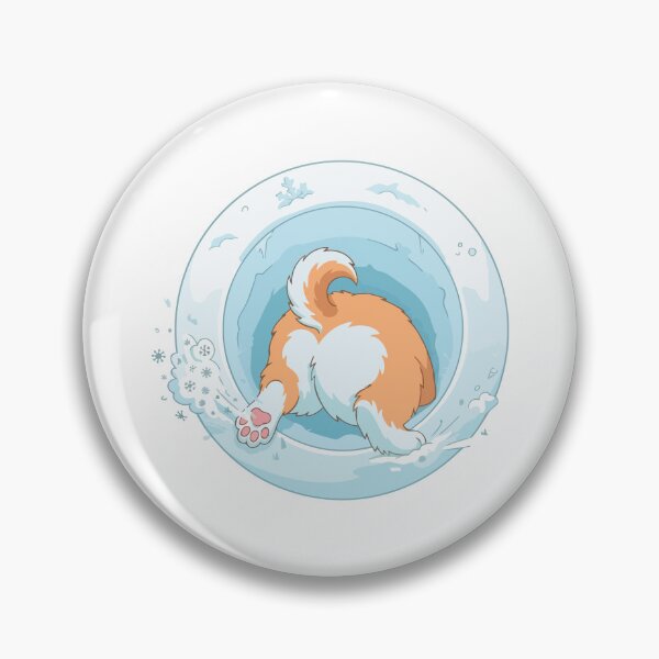 Item preview, Cozy Winter Snow Digging Corgi Butt Art designed and sold by Arc2020.