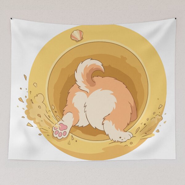 Item preview, Funny Summer Beach Corgi Butt Sand Hole designed and sold by Arc2020.