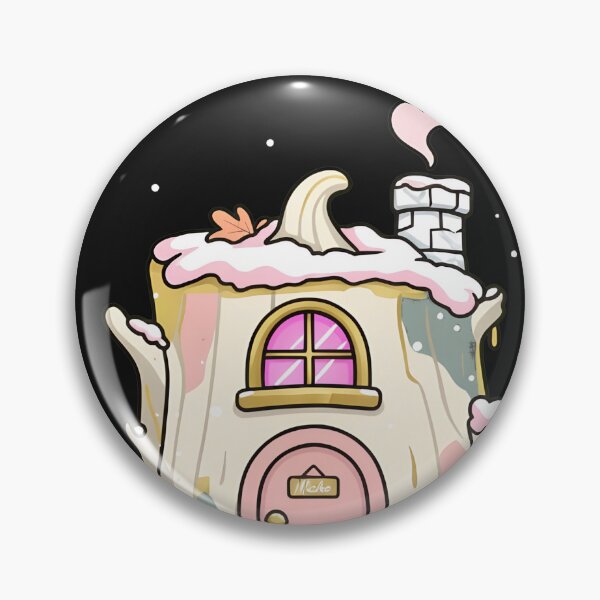Item preview, Cozy Stump Dwelling Snow Forest Illustration designed and sold by MarksgnrlSomara.