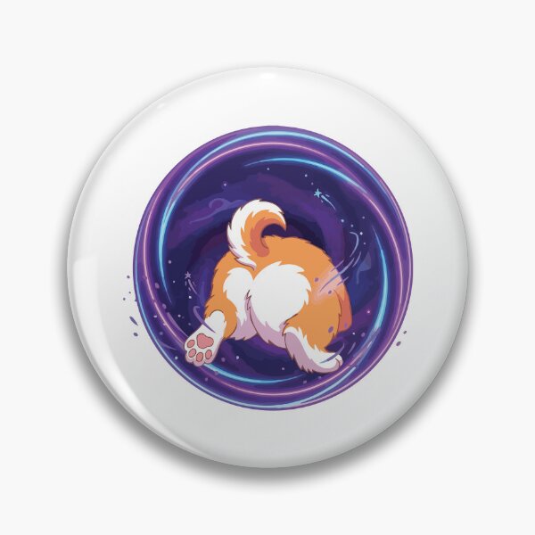 Item preview, Magical Cosmic Portal Corgi Butt Sci Fi Humor designed and sold by Arc2020.