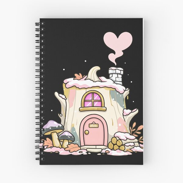 Item preview, Cozy Stump Dwelling Snow Forest Illustration designed and sold by MarksgnrlSomara.