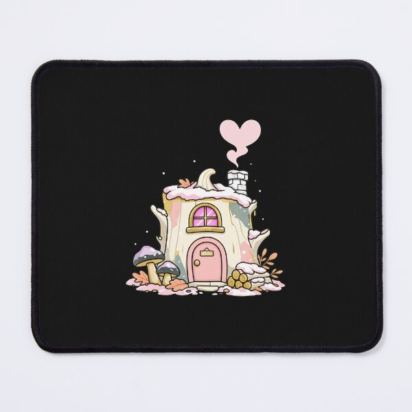 Item preview, Cozy Stump Dwelling Snow Forest Illustration designed and sold by MarksgnrlSomara.