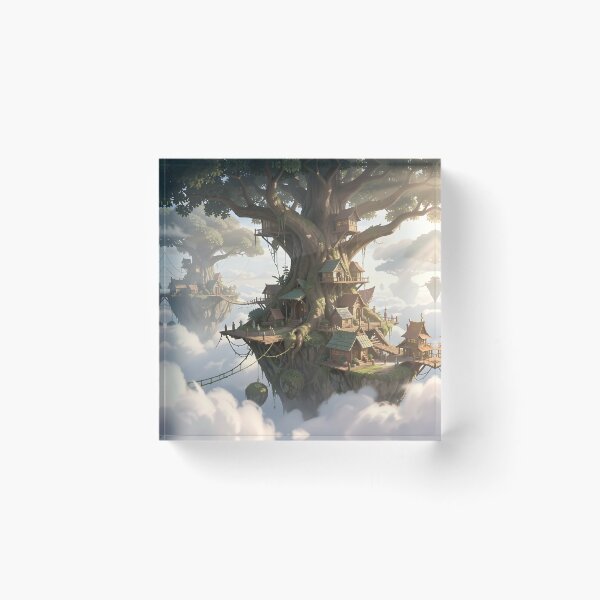 Item preview, Levitating Tree Village designed and sold by Fanta-sticky.
