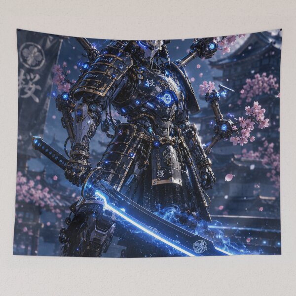 Item preview, Neo Shogun: Futuristic Cyber Samurai with Plasma Katana designed and sold by Sticleg.