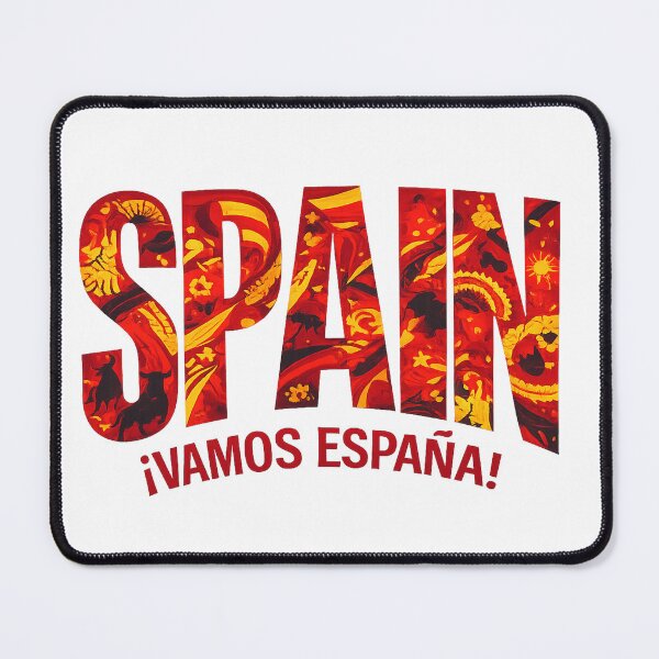 Item preview, Spain Football Vamos España Red and Gold Soccer Fan T-Shirt Design designed and sold by ucpstudio.