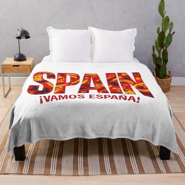 Item preview, Spain Football Vamos España Red and Gold Soccer Fan T-Shirt Design designed and sold by ucpstudio.