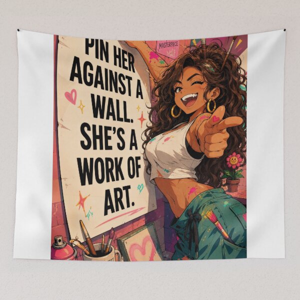 Item preview, Pin Her Against the Wall designed and sold by CrimsonBloomSyndicate .