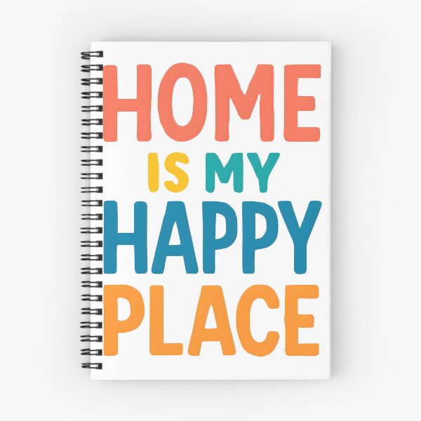 Item preview, Home Is My Happy Place – Colorful Typography Quote for Home Lovers designed and sold by KAM-KAM-STORE.