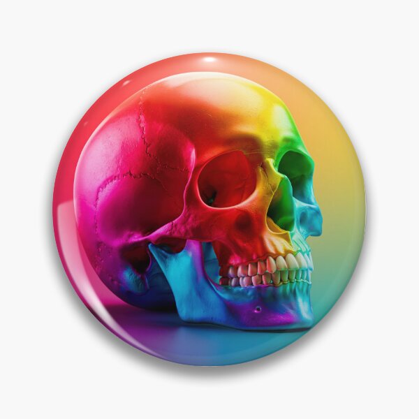 Item preview, Colorful Rainbow Skull Anatomy Art | Vibrant Medical Skeleton Illustration 3 designed and sold by WordPlayStudio.