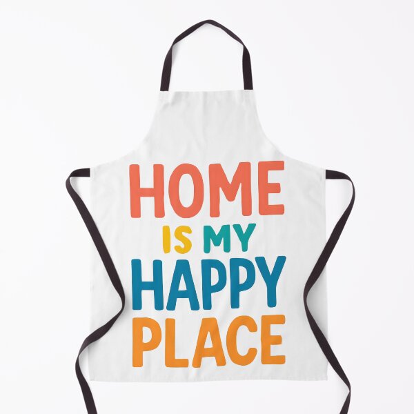 Item preview, Home Is My Happy Place – Colorful Typography Quote for Home Lovers designed and sold by KAM-KAM-STORE.