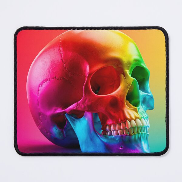 Item preview, Colorful Rainbow Skull Anatomy Art | Vibrant Medical Skeleton Illustration 3 designed and sold by WordPlayStudio.