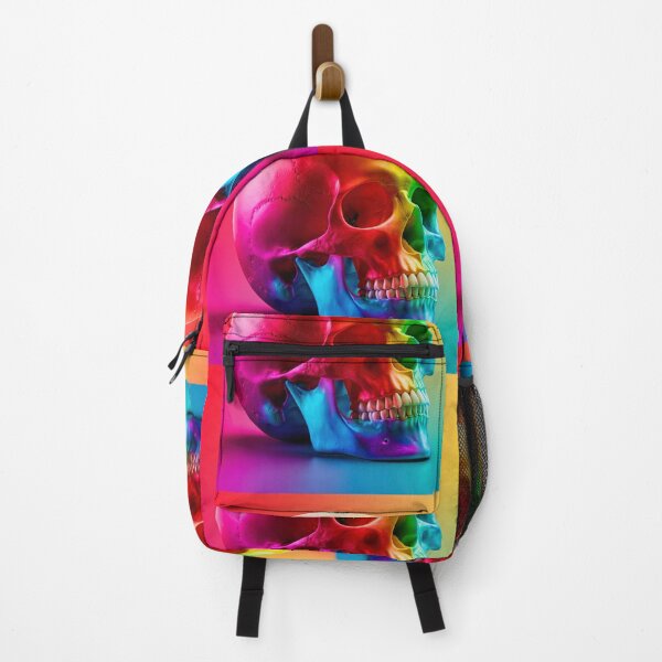 Item preview, Colorful Rainbow Skull Anatomy Art | Vibrant Medical Skeleton Illustration 3 designed and sold by WordPlayStudio.