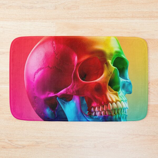 Item preview, Colorful Rainbow Skull Anatomy Art | Vibrant Medical Skeleton Illustration 3 designed and sold by WordPlayStudio.