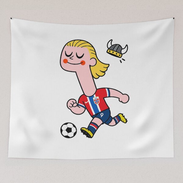 Item preview, Haaland Viking Footballer designed and sold by JaconyJacony.