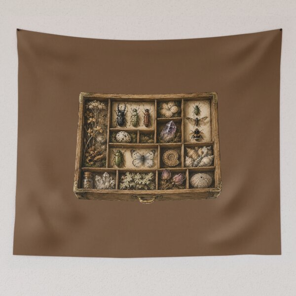 Item preview, Victorian Specimen Drawer Print – Antique Naturalist Collection Tray Art designed and sold by MagicMakerPh.