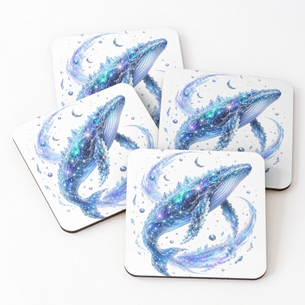 Item preview, Celestial Cosmic Whale Crystal Ice Galaxy Constellation Fantasy designed and sold by BartArtPhoto.