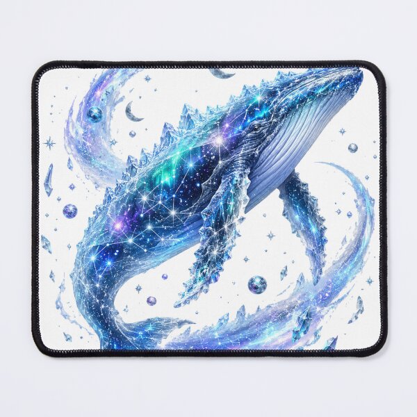 Item preview, Celestial Cosmic Whale Crystal Ice Galaxy Constellation Fantasy designed and sold by BartArtPhoto.