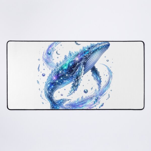 Item preview, Celestial Cosmic Whale Crystal Ice Galaxy Constellation Fantasy designed and sold by BartArtPhoto.