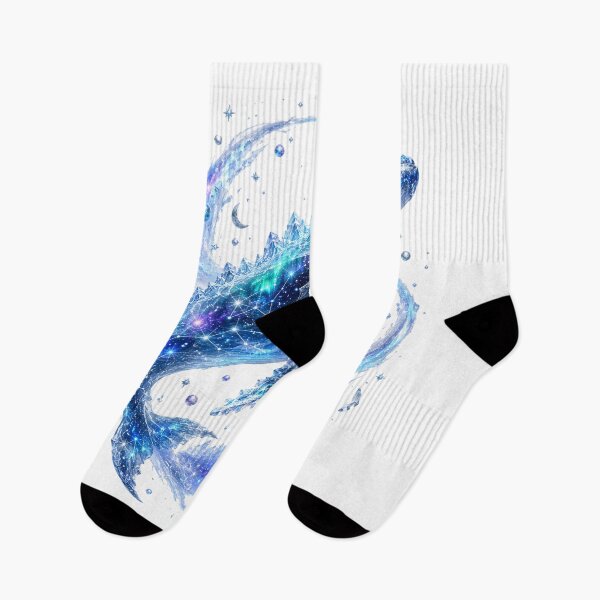 Item preview, Celestial Cosmic Whale Crystal Ice Galaxy Constellation Fantasy designed and sold by BartArtPhoto.