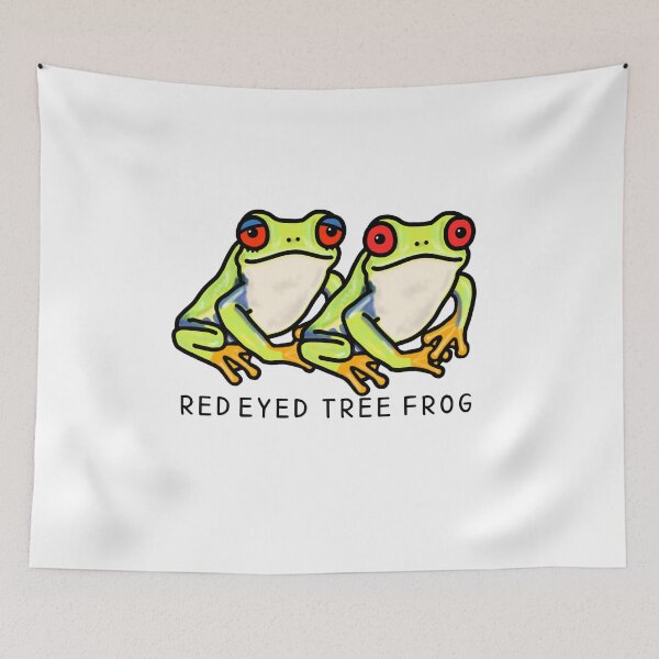 Item preview, Cute RED EYED TREE FROG designed and sold by kanaehonkawa.