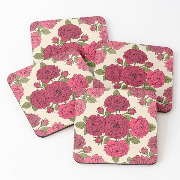 Item preview, Crimson Damask Rose Botanical Symmetries designed and sold by FreiherrPK.