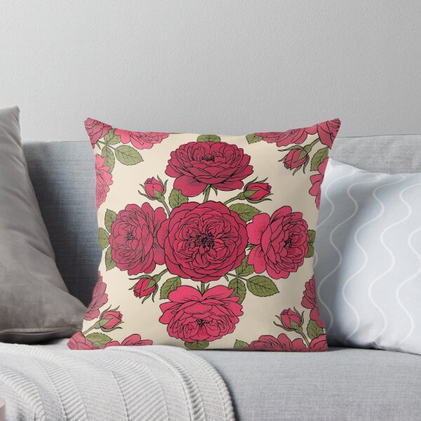 Item preview, Crimson Damask Rose Botanical Symmetries designed and sold by FreiherrPK.