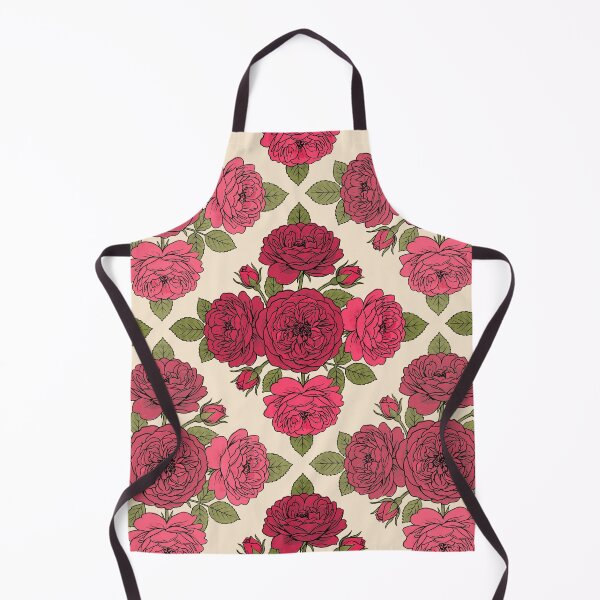 Item preview, Crimson Damask Rose Botanical Symmetries designed and sold by FreiherrPK.