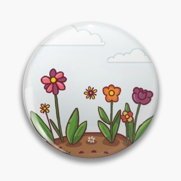 Item preview, Spring Garden Cute Floral Doodle Sticker | Kawaii Flower Illustration designed and sold by surbhiArt.
